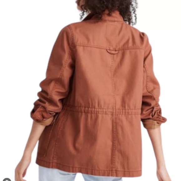 Madewell dispatch military utility jacket in brick/ burnt orange, like new! - Picture 2 of 7